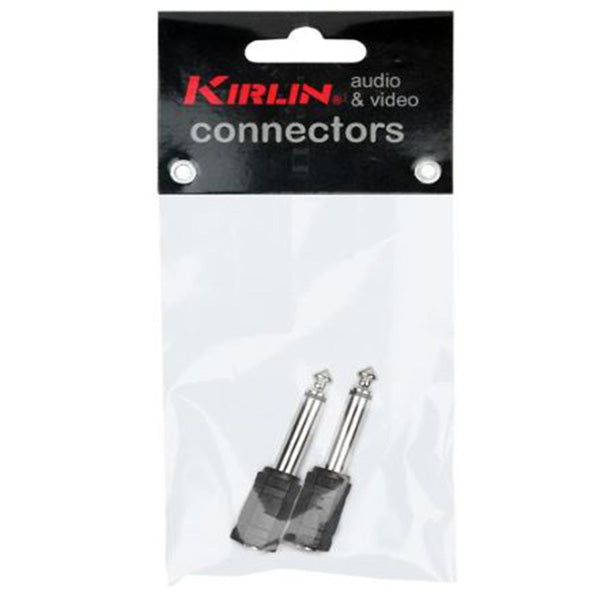 Kirlin 2613M Adapter 6.5mm to 3.5mm Mono Adapter Instrument Jack Pairs