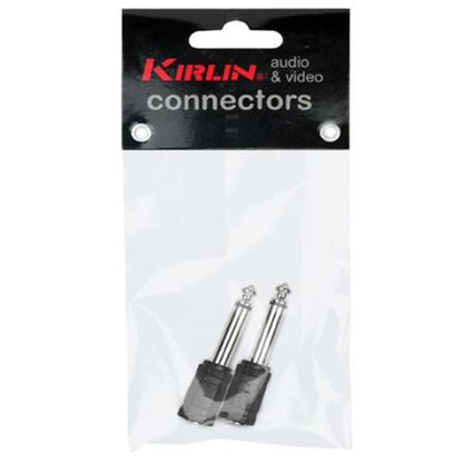 Kirlin 2613M Adapter 6.5mm to 3.5mm Mono Adapter Instrument Jack Pairs