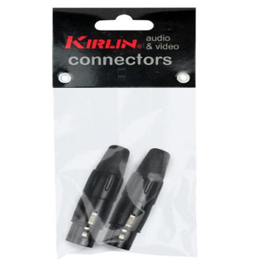 Kirlin X-3216 XLR Female Connector Mic Microphone Adapter Pair