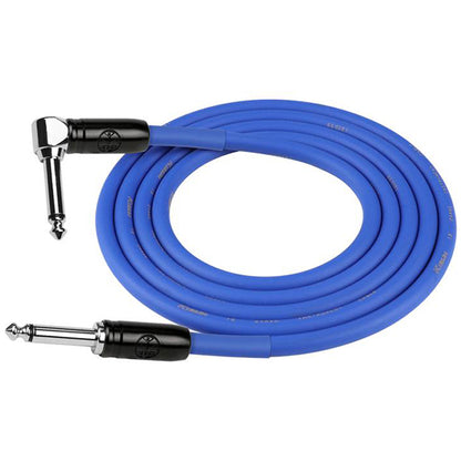 Kirlin Cable IP-242BC 3 Meter Mono Plug Instrument Cable For Electric Acoustic Bass Guitar Speaker Amp Keyboard Drum Amplifier - Blue