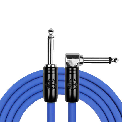 Kirlin Cable IP-242BC 6 Meter Mono Plug Instrument Cable For Electric Acoustic Bass Guitar Speaker Amp Keyboard Drum Amplifier - Blue