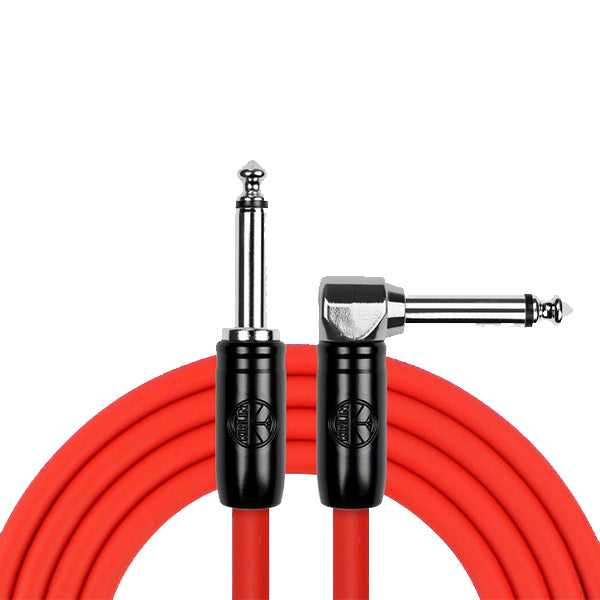 Kirlin Cable IP-242BC 6 Meter Mono Instrument Cable For Electric Acoustic Bass Guitar Speaker Amp Keyboard Drum Amplifier - Red