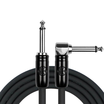 Kirlin Cable IP-242BC 6 Meter Mono Right Angle L Instrument Cable For Electric Acoustic Bass Guitar Speaker Amp Keyboard Drum Amplifier