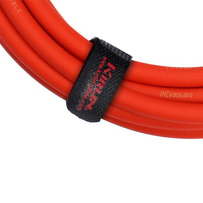 Kirlin Cable IP-242BC 6 Meter Mono Instrument Cable For Electric Acoustic Bass Guitar Speaker Amp Keyboard Drum Amplifier - Red