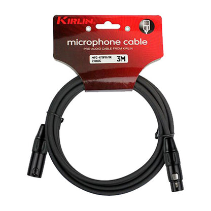 Kirlin MPC-470PB 3 Pin Metal Connector Microphone Cable XLR Male to XLR Female Mic Cable - 1M / 3M / 6M / 10M (MPC470PB)