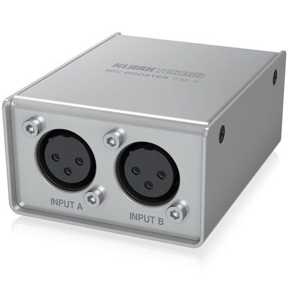 Klark Teknik CM-2 Mic Booster 2 Channel Dynamic Microphone Booster with Preamps (CM2)