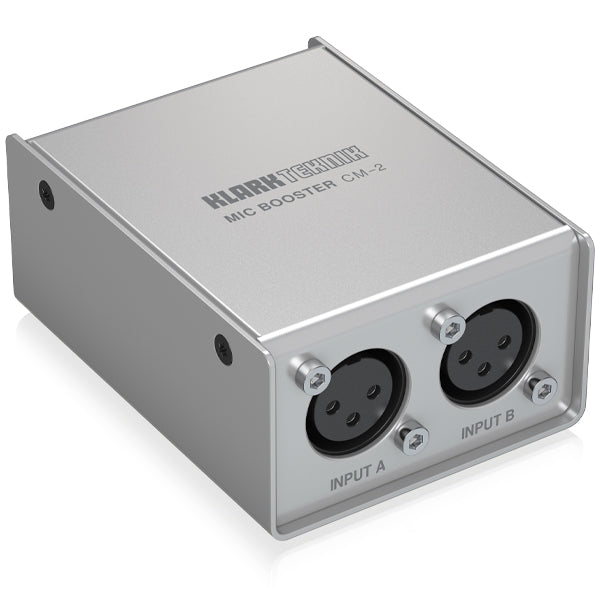 Klark Teknik CM-2 Mic Booster 2 Channel Dynamic Microphone Booster with Preamps (CM2)
