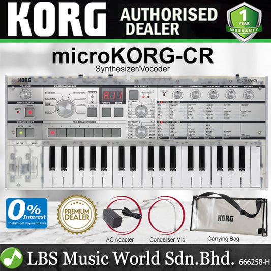Korg microKORG Crystal 37 Keys Analogue Modelling Synthesizer with Vocoder - Limited Edition 20th Anniversary
