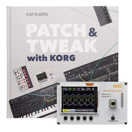 Korg NTS-2 Oscilloscope Multifunctional Utility Kit with Patch and Tweak Book Bundle (NTS 2)
