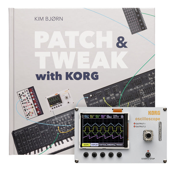 Korg NTS-2 Oscilloscope Multifunctional Utility Kit with Patch and Tweak Book Bundle (NTS 2)