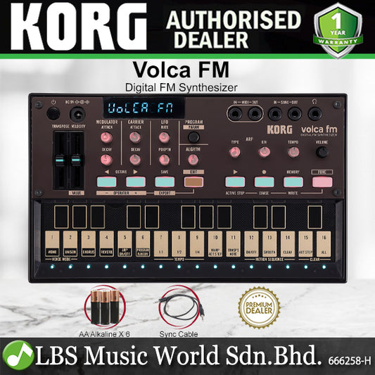 Korg Volca FM2 Digital FM Synthesizer with Sequencer and Built-in Chorus and Reverb FX