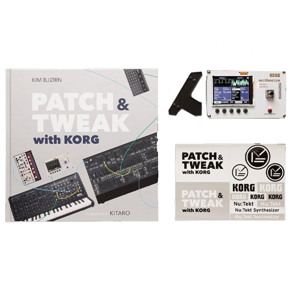 Korg NTS-2 Oscilloscope Multifunctional Utility Kit with Patch and Tweak Book Bundle (NTS 2)