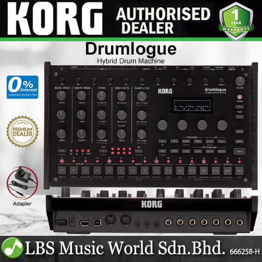 Korg Drumlogue 16 Pad 11 Voice Hybrid Digital Drum Machine with Multi Engine and Logue SDK