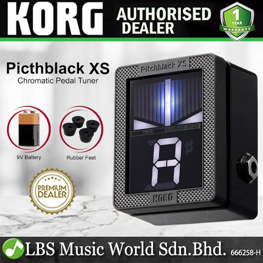 Korg PB-XS Pitchblack XS Custom Chromatic Pedal Tuner Built In Ultra Buffer (PB XS)