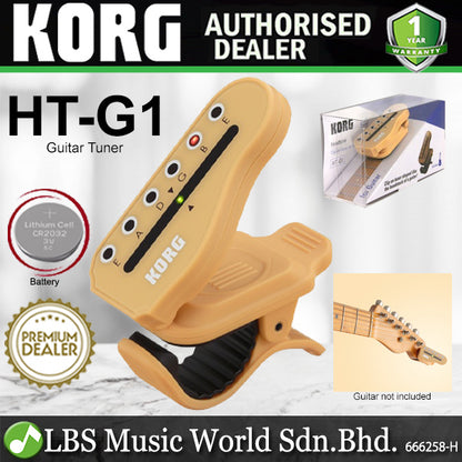 Korg Headtune Clip On Chromatic Ukulele, Guitar and Bass Tuner (HT-U1 HT-G1 HT-G2 HT-B1)