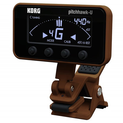 Korg AW-3U PitchHawk-U Clip On Tuner for Ukulele with Adjustable Arm (AW3U AW 3U)