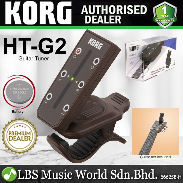 Korg Headtune Clip On Chromatic Ukulele, Guitar and Bass Tuner (HT-U1 HT-G1 HT-G2 HT-B1)