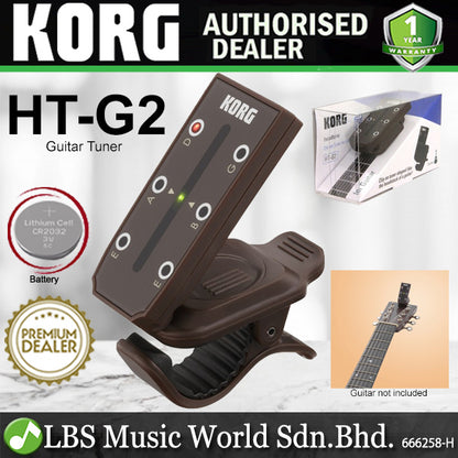 Korg Headtune Clip On Chromatic Ukulele, Guitar and Bass Tuner (HT-U1 HT-G1 HT-G2 HT-B1)