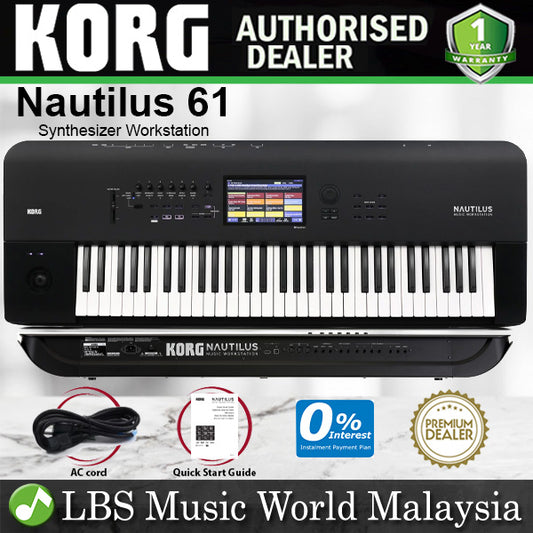 Korg Nautilus 61 61 Key Synthesizer Music Workstation Keyboard Piano With Software Bundle
