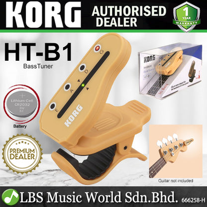 Korg Headtune Clip On Chromatic Ukulele, Guitar and Bass Tuner (HT-U1 HT-G1 HT-G2 HT-B1)