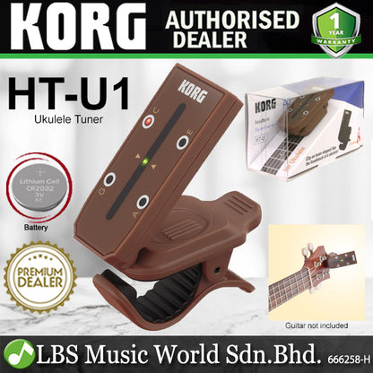 Korg Headtune Clip On Chromatic Ukulele, Guitar and Bass Tuner (HT-U1 HT-G1 HT-G2 HT-B1)