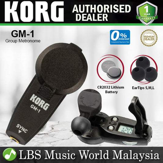 Korg GM-1 2 Pieces Group Metronome Tempo Synchronized Earphone (GM1 GM 1)