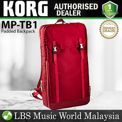 Korg MP-TB1-RD Tall Padded Backpack Synth Controller Laptop with Shoulder Belt (MPTB1 MP TB1)