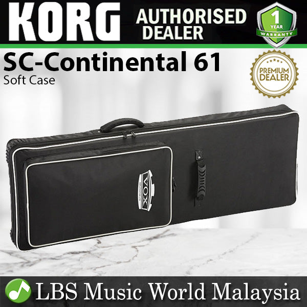 Korg SC-Continental 61 Soft Case Padded Bag for VOX Continental 61 Key Keyboard (SC Continental)