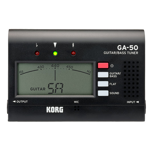 Korg GA-50 Guitar and Bass Tuner with Large LCD Screen References Tone (GA50 GA 50)