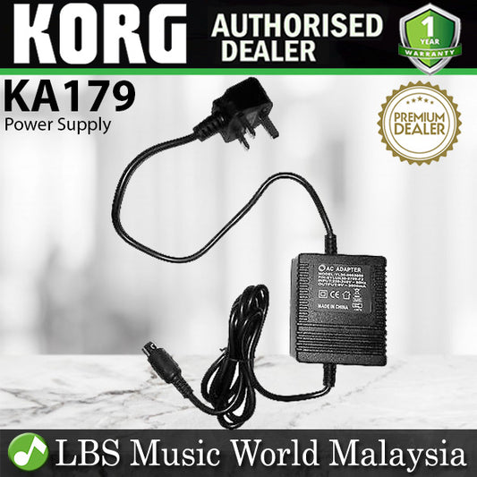 Korg KA179 9V Power Supply AC Adapter Replacement Adapter Black (KA 179)