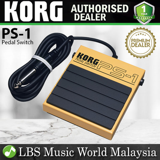 Korg PS-1 Single Momentary Pedal Switch for MIDI Keyboard with Medal Body (PS1 PS 1)