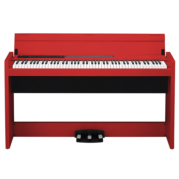 KORG LP-380U 88 Key Digital Piano Red with Bench (LP380U LP 380U)