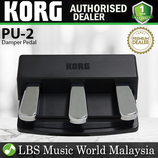 Korg PU-2 Pedal Unit with 3 Pedal Damper Soft for Piano Practice B1 SP-280 LP-180 (PU2 PU 2)