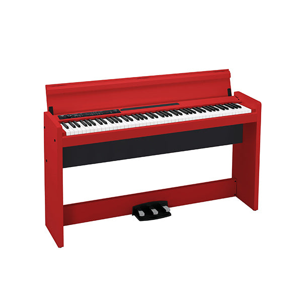 KORG LP-380U 88 Key Digital Piano Red with Bench (LP380U LP 380U)