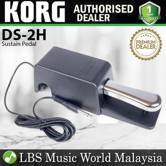 Korg DS-2H Damper Pedal Sustain Pedal for Digital Piano Black (DS2H DS 2H)
