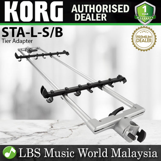 Korg STA-L-S/B Sequenz Tier Adapter for Large Keyboard Stand 88 Key Silver (STA L)