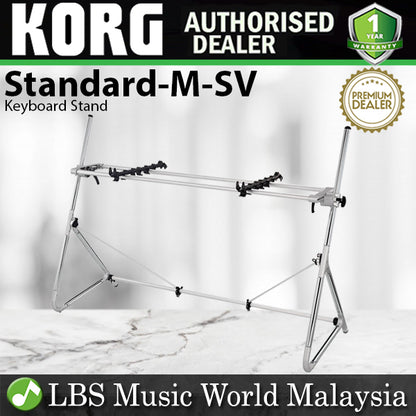 Korg Standard-M-SV Sequenz Lightweight Durable Medium Keyboard Stand for 73 76 Key (Standard M SV)