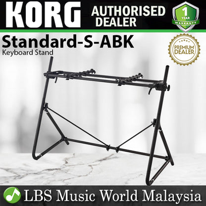 Korg Standard-S-ABK Sequenz Lightweight Durable Small Keyboard Stand for 61 Key (Standard S ABK)