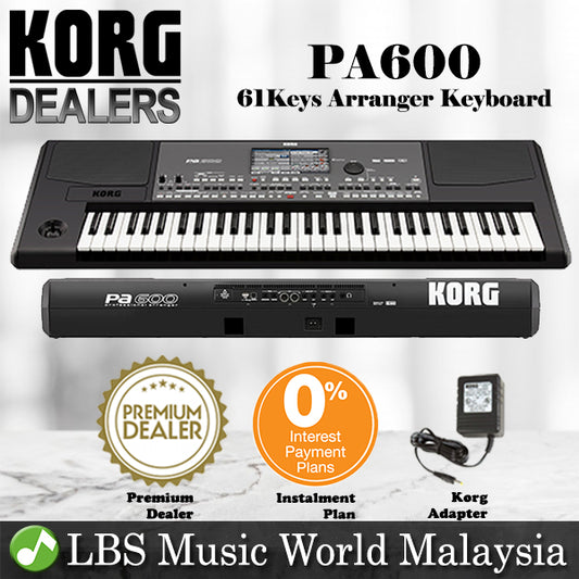 Korg PA600MY 61 Keys Arranger Keyboard Workstation with Malaysia Sound Enable (PA600 MY)