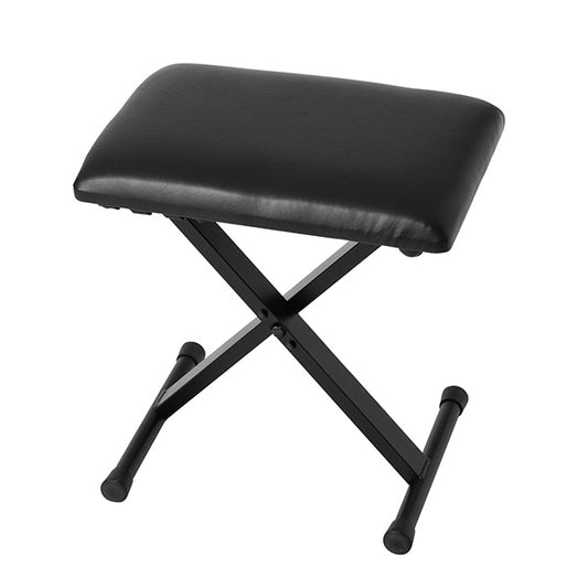 Korg JS-SB100 Keyboard Small X Style Bench Padded Seat Steel Construction Black (JSSB100 JS SB100)