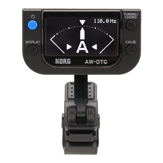 Korg AW-OTG OLED Display Clip On Guitar Tuner Black (AW OTG)