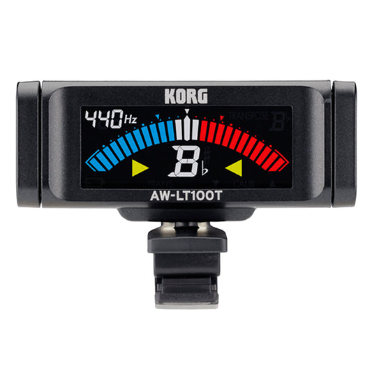 Korg AW-LT100T Clip On Guitar Tuner Black (AW LT100T)
