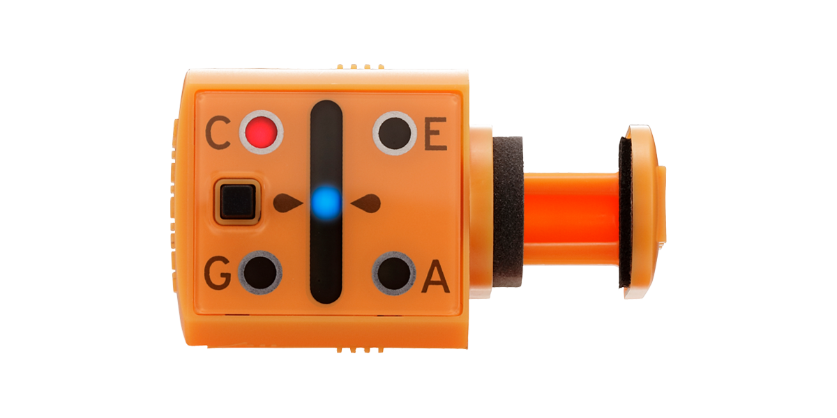 Korg MiniPitch Compact Miniature Clip On Ukulele Tuner with LED Display Orange (Mini Pitch)
