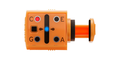 Korg MiniPitch Compact Miniature Clip On Ukulele Tuner with LED Display Orange (Mini Pitch)