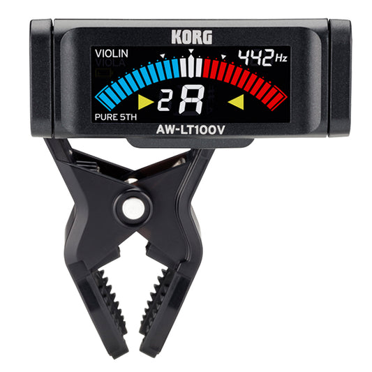 Korg AW-LT100V Clip On Tuner for Ochestral Instrument Trumpet Trombone Violin Viola  (AW LT100V)