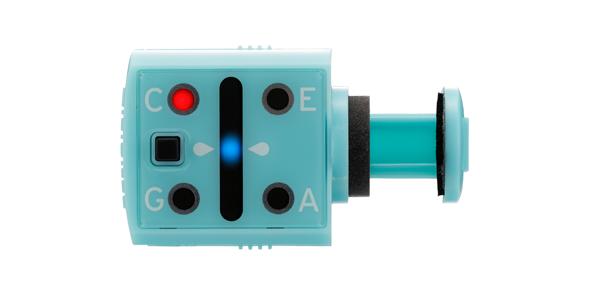 Korg MiniPitch Compact Miniature Clip On Ukulele Tuner with LED Display Ocean Blue (Mini Pitch)