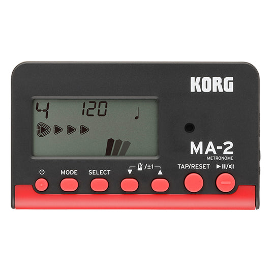 Korg MA2-BKRD LCD Pocket Digital Metronome Black and Red (MA2BKRD MA2 BKRD)