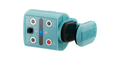 Korg MiniPitch Compact Miniature Clip On Ukulele Tuner with LED Display Ocean Blue (Mini Pitch)