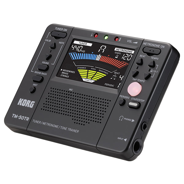 Korg TM-50TR Tuner Metronome Tone Trainer Black (TM50TR TM50 TR)
