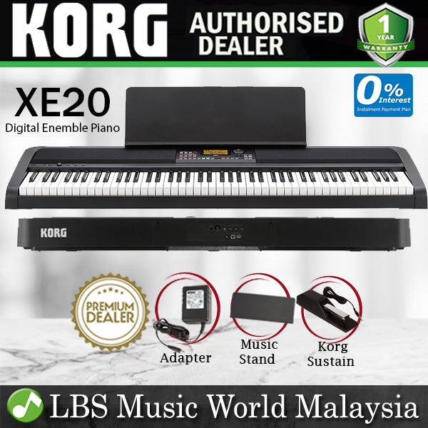 Korg XE20 88 Key Digital Ensemble Piano with Hammer Action Arranger with Build in Speaker (XE 20)